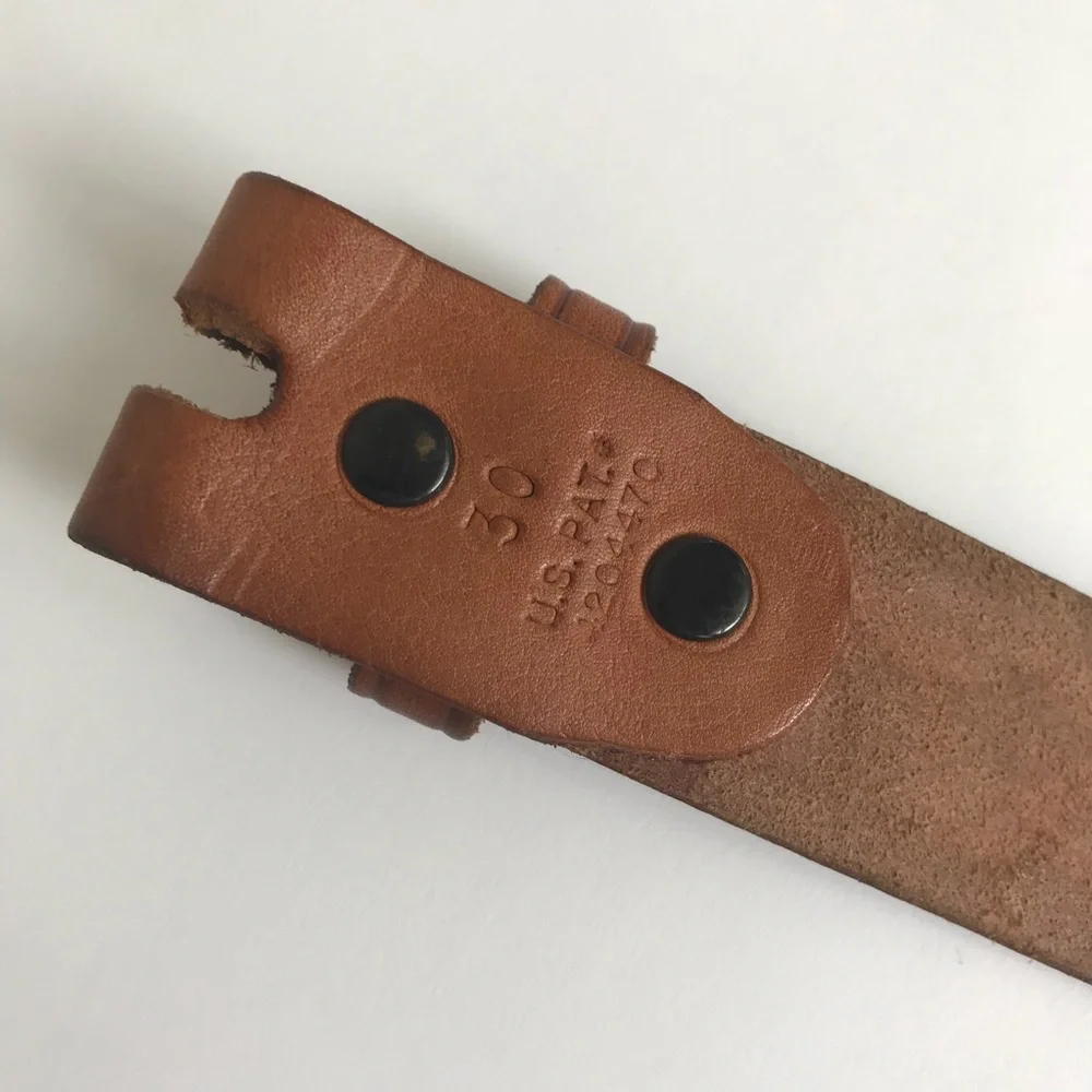 Vintage Tooled Ben Delatour Scout Ranch Belt 30